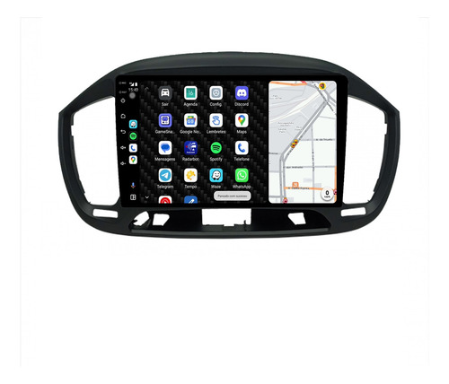 Central Multimidia Uno 16/21 9p Android 14 Carplay 4/64gb
