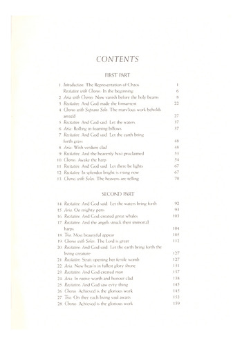 Joseph Haydn: The Creation In Full Score.
