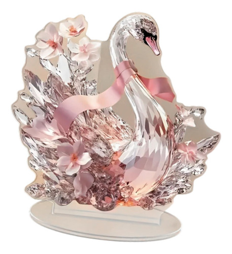 Adorno De Decoración De Animales Acrílicos 2d Plano Cisne