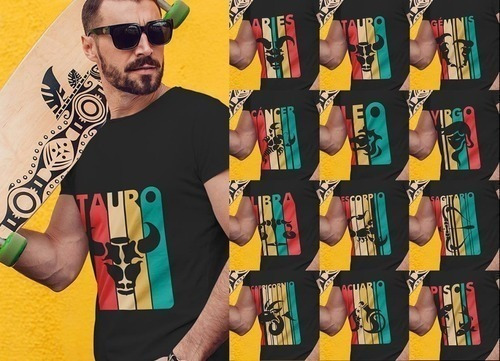 Plantillas Para Poleras Vinil Vectores Signos Zodiacales