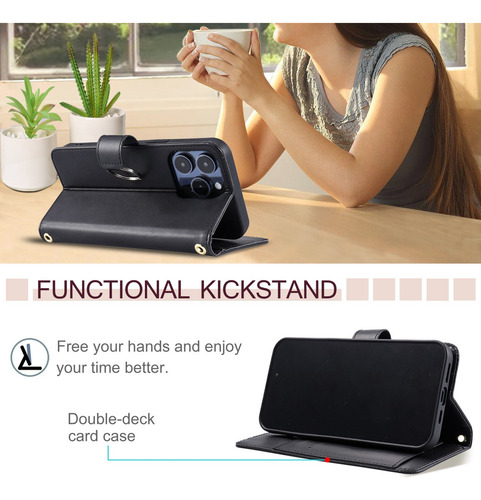 Funda Para iPhone 7, 8 Plus, 6 Se, Funda De Piel Tipo Cartera, Etc.