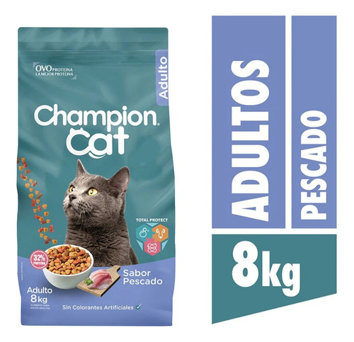 Champion Cat Adulto Pescado Saco 8kg