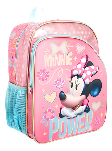 Mochila Escolar Primaria Minnie Mouse Ruz