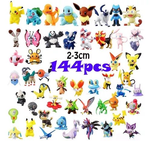 144 Aleatório 5 Tipos Bonecas Pokemon Pokémon Cápsula Brinquedos Bonecos -  Escorrega o Preço