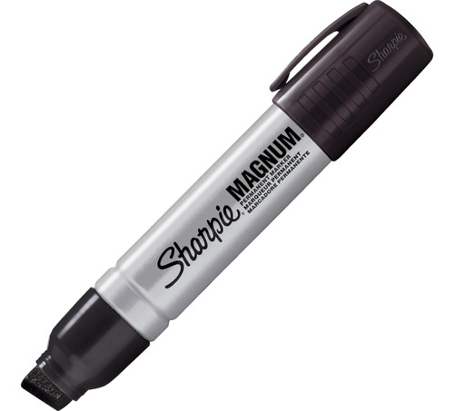 Marcador Permanente Sharpie Magnum, Punta Cincel, Negro,