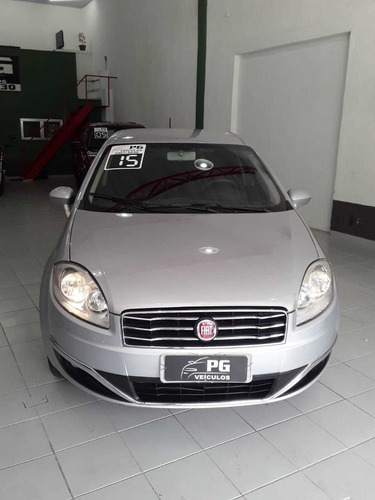 Fiat Linea Essence 1.8 16v Prata Duologic 2015 Flex 4p.