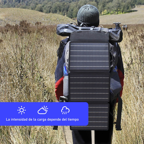 Portátil Ip67 Solar Panel Monocristalino 21w Con 5v Usb A/c