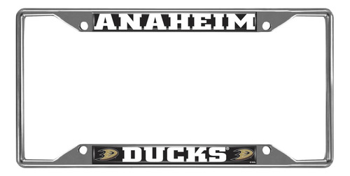 17194 Anaheim Ducks Marco De Matrícula De Metal Cromado, Col