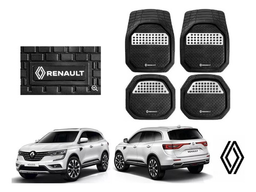 Tapetes 4pz Bandeja 3d Logo Renault Koleos 2016 A 2022 2023