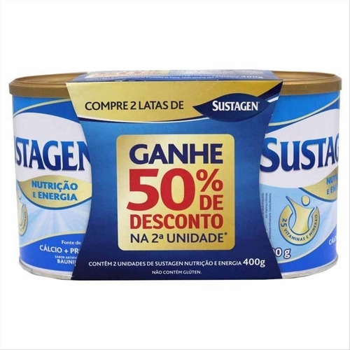 Sustagen Complemento Alimentar Adulto Sabor Baunilha 2x400g