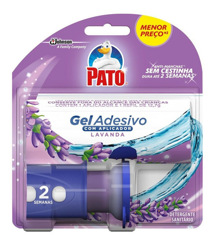 Desodorizador Sanitário Gel Adesivo + Aplicador 12,7g Pato