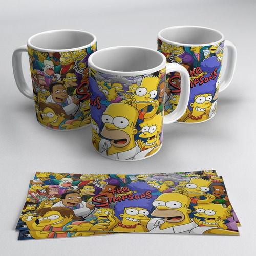 Plantillas Los Simpsons Sublimación Tazas / 40 Plantillas