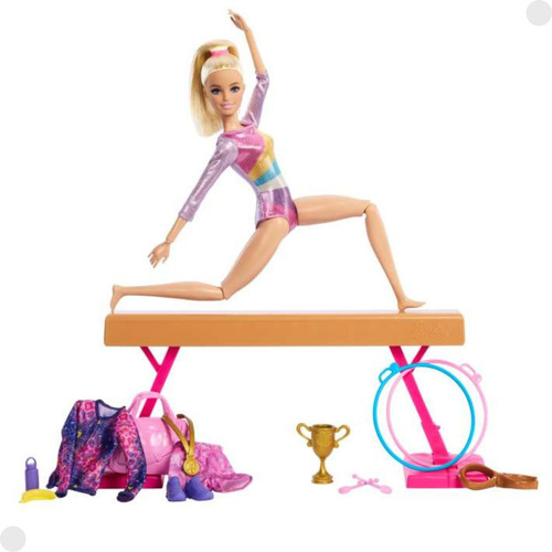 Mattel Barbie Hrg52 muñeca gimnasta profesional