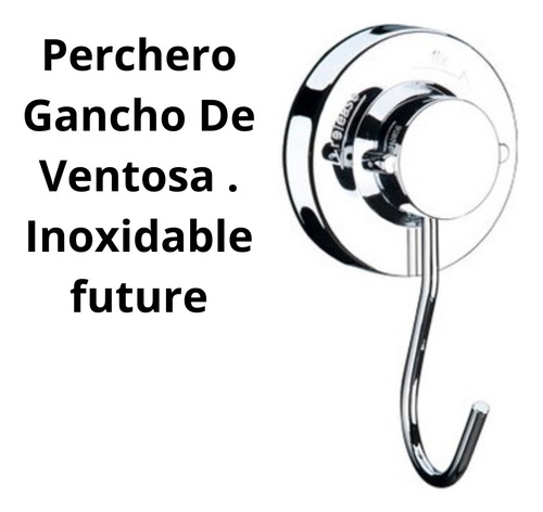 Perchero De Pared Gancho Acero Plateado Future 2kg