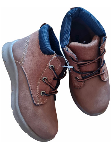 Botitas Nene Cordones Oshkosh Marron Calce 24 