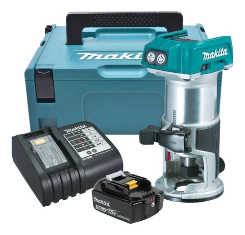 Tupia Makita A Bateria 18v 5ah Drt50z C/ Carregador E Maleta