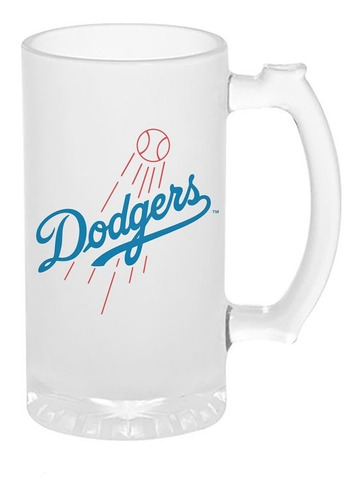 Tarro Cervecero Baseball Dodgers Retro 16oz=473ml Satinado