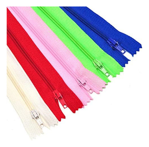 Cremalleras De Nailon Robustas Para Coser, 20 Cm, 100 Piezas