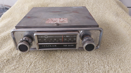 Rádio De Carro Antigo Motoradio 3 Faixas Funcionando Perfeit (Usado)