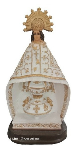 Virgen De Juquila Resina Bulto Virgencita Figura