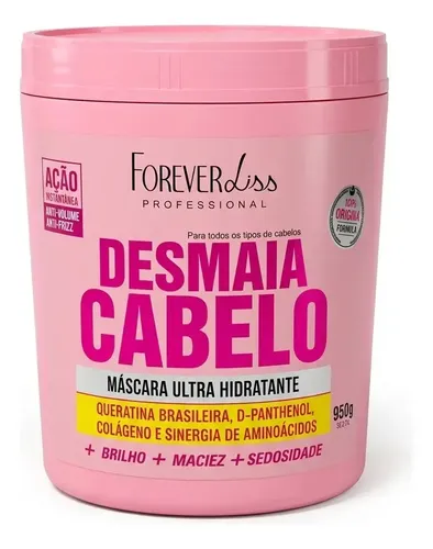Forever Liss Professional máscara ultra hidratante desmaia cabelo pote 950g