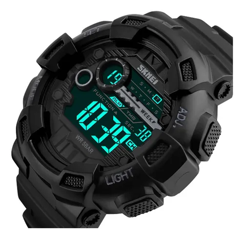 Comprar Reloj digital SKMEI para hombre, reloj deportivo de cuarzo, relojes  de lujo con correa de acero inoxidable para hombre