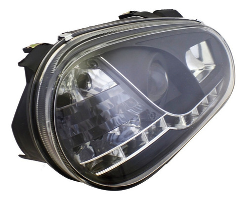 Faros Golf A4 C/lupa Tira Leds 1999 2000 2001 2003 2005 Par