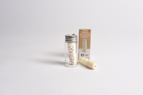 Imagen 10 de 10 de Hilo Dental Meraki Sustentable Biodegradable + Envase Vidrio