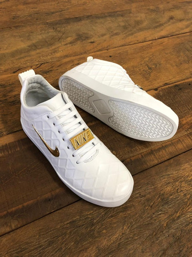 Tenis Nike Tiempo Vetta Branco Masculino Couro, Dourado, Nmd | Mercado Livre