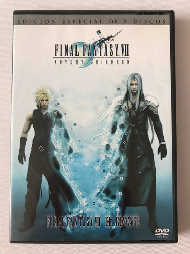 Final Fantasy 7 Vii Advent Children Dvd El Rescate 2 Discos (Usado)