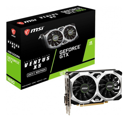 Placa de video Nvidia MSI  Ventus XS  GEFORCE GTX 1650 D6 VENTUS XS OC OC Edition 4GB