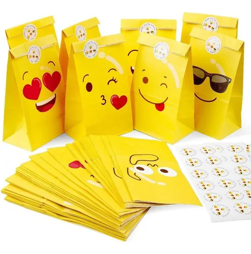 A. Bolsas De Papel Kraft Dulces Bolsas De Regalo De Papel
