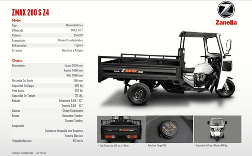 Zanella Zmax200s Truck