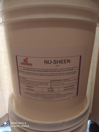 Sellador Acrílico Transparente Nu- Sheen Cuñete