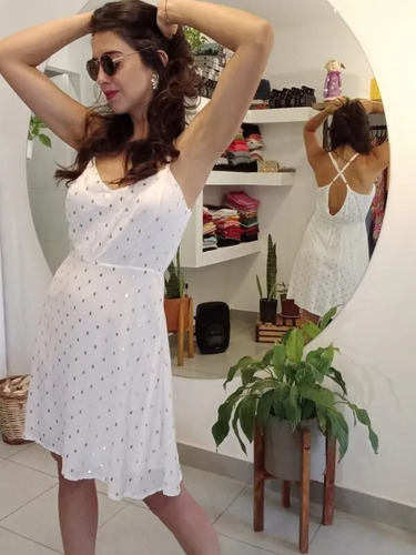 Vestido Madrid Corto De Gasa Para Mujer