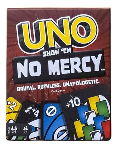 Jogo De Cartas Uno No Mercy Original Mattel