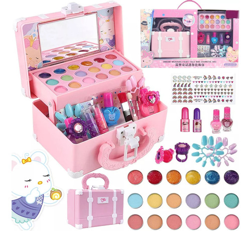 Juguete Maquillaje Belleza Niñas No Tóxico Cosmético Set