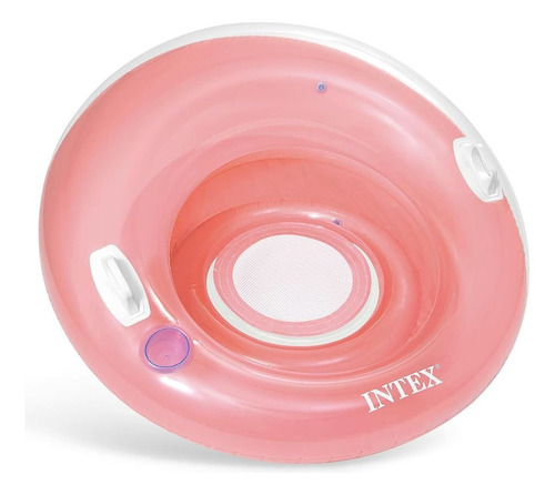 Sillón inflable Refreshing Buoy Leblon de 119 cm, color rosa