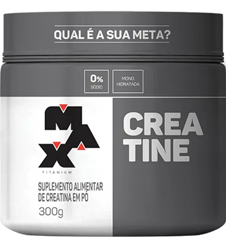 Creatina 300g Pura 100% Monohidratada - Max Titanium