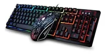 Comprar Teclado Y Mouse Gamer Barato Ergonómico Luces Rgb
