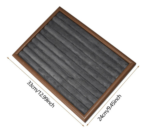 Caja De Exhibición De Aretes De Aretes De Gris Oscuro