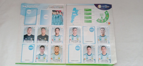 Lote Figuritas Copa America Argentina 2021 Pegadas En Album