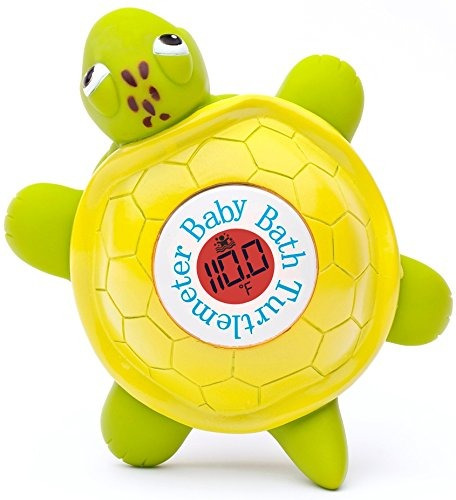 Ozeri Tortuga Flotante Juguete Y Termómetro De Bañera