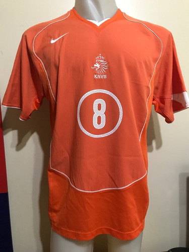 Camiseta Holanda Euro Portugal 2004 Davids #8 Ajax Juventus