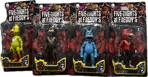 Muñecos De Five Nights At Freddy Foxy, Bonnie, Chica, Freddy