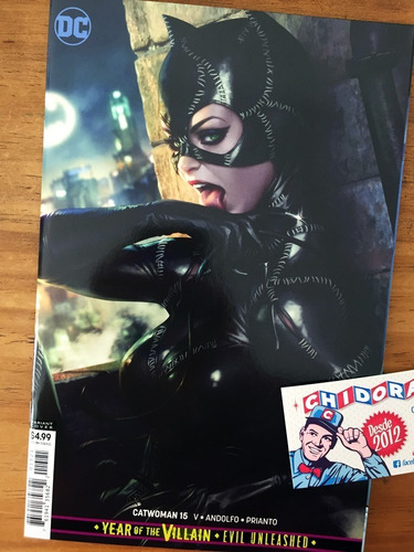 Comic - Catwoman #15 Artgerm Variant Batman