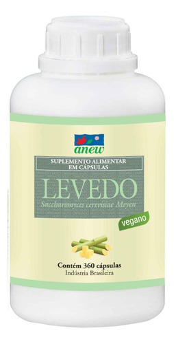 Levedo Anew Vegano 360 Cáps 360mg