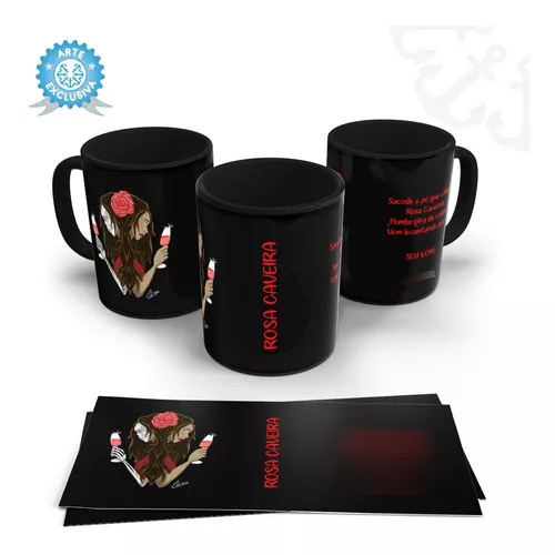 Caneca Rosa Caveira I