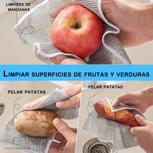 20pcs Rejilla Metalica Paño Microfibra Toalla Cocina Trapo