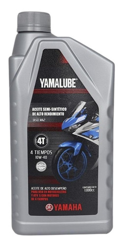 Aceite Yamalube 10w40 4t Semi-sintético Alto Desempeño